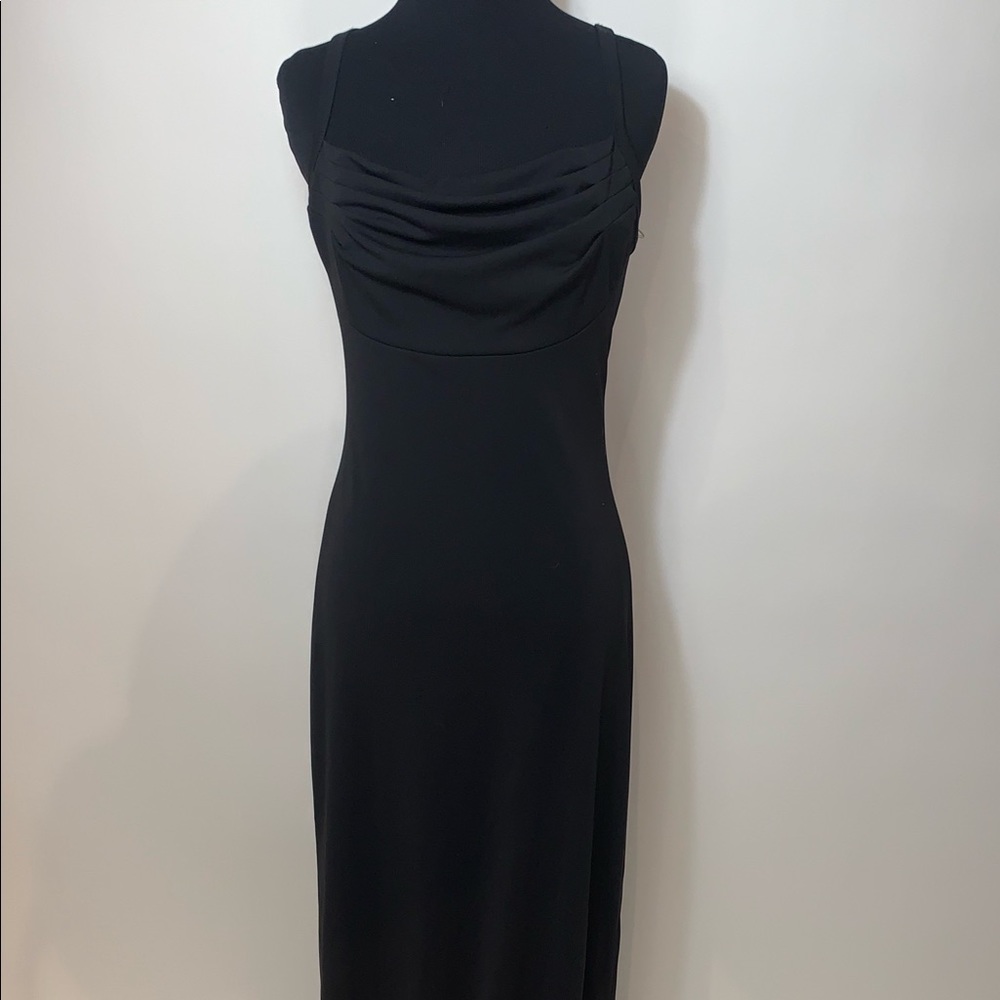 Long Black Strap Dress